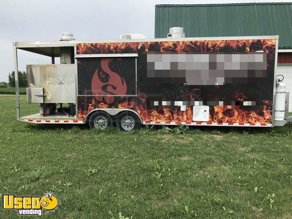 2014 - 8.5' x 26' BBQ Concession Trailer with Porch