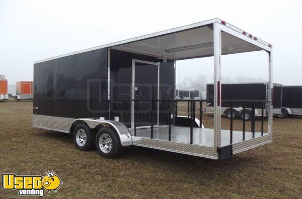 Never Used 2018 7' x 20' AAA Trailer Distributors Concession Trailer with Porch
