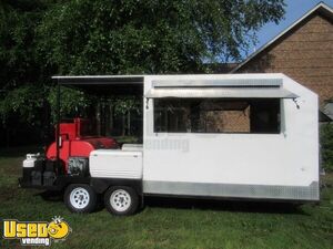 Self-Contained 2016 Used Barbecue Concession Trailer with Porch