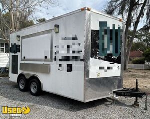2021 8' x 14' Kitchen Food Trailer w/ Fire Suppression System Concession Trailer