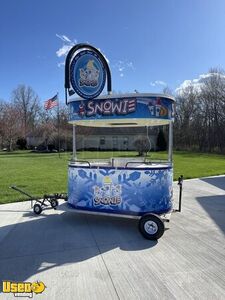 2008 5' x 10' Snowie Shaved Ice Kisok on Trailer  Snowball Concession Stand