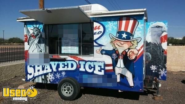 6' x 13' Shaved Ice Concession Trailer