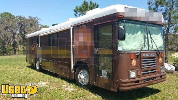 Blue Bird Bus BBQ Truck