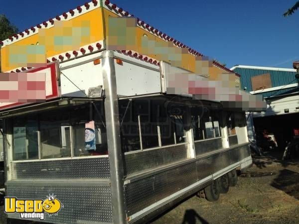 8.6' x 28' Food Concession Trailer