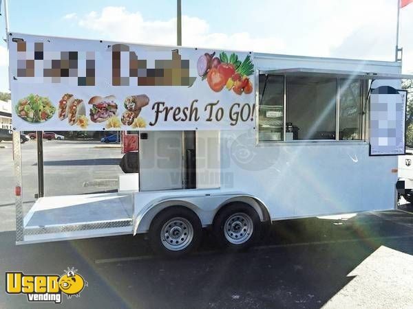 2018 - 7' x 18' Food Concession Trailer with Porch