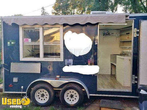 2017 7' x 14' Food Concession Trailer/Used Mobile Food Unit