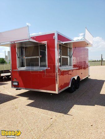 2016 - 8.6' x 20' Mobile Kitchen Food Concession Trailer