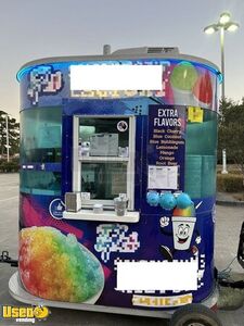 2020 5' x 12' Snowie Shaved Ice Trailer with Syrup Flavor Station