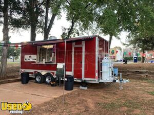 2021 8' x 20' Kitchen Food Trailer with Fire Suppression + Bathroom | Concession Trailer