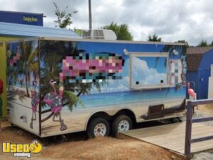 2017 - 8.5' x 18' Lark Frozen Custard & Shaved Ice/Snowball Concession Trailer