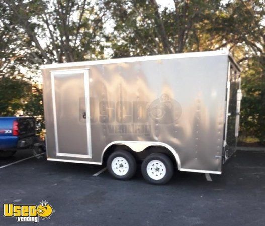 Barely Used 2018 8' x 16' Lark Empty Concession Trailer