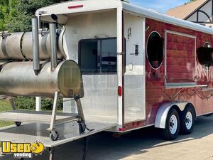 2010 - 8.5' x 22' Barbecue Concession Trailer with 6' Porch / Used BBQ Rig