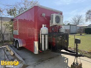 2022 7.5' x 14' Kitchen Food Concession Trailer with Fire Suppression System