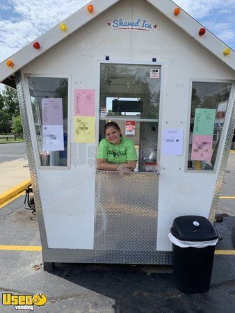 2019 6' x 7.25' Sno Shack Inc Snowball Concession Trailer / Shaved Ice Stand