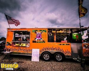 2016 - Freedom 8.5' x 24' Barbecue Concession Trailer with a 10' Porch
