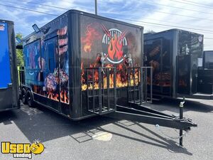 NEW - 2025 8.5' x 22' Quality Cargo Barbecue Food Trailer with 8' Porch | Concession Trailer