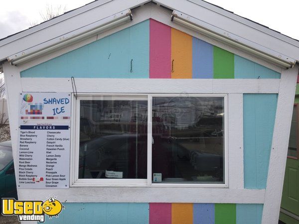 Sno Cone Shack Shaved Ice Concession Stand