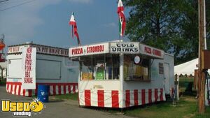 Used  8' x 20' Mobile Pizza Concession Trailer / Mobile Pizza Unit