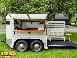 Licensed - Vintage 1970 5' x 9' Horse Trailer Concession Conversion | Coffee Trailer