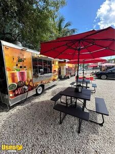 2007 7' x 15' Food Kitchen Concession Trailer Mobile Food Unit