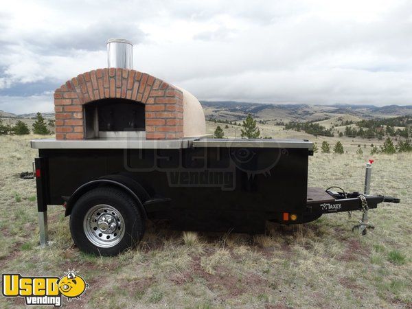 2015 - 6.5' x 12.4' Wood Fired Brick Pizza Oven Trailer