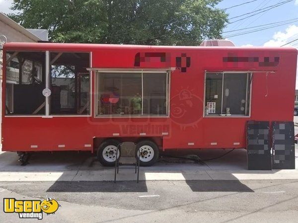 2017 - 8.5' x 24' BBQ Concession Trailer with Porch