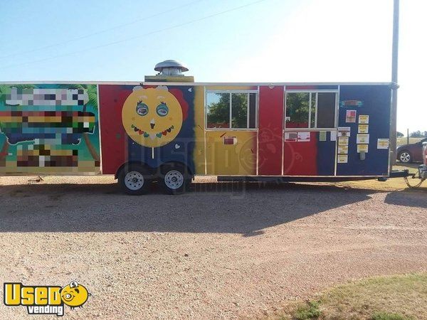 Eye-Catching 8' X 30 Catering and Food Concession Trailer