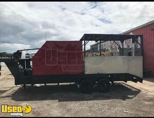 Gooseneck Crawfish Cooking Trailer with Custom Cooking Pot and Refrigeration Unit