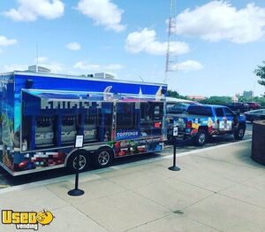 2016 8' x 18' Self-Serve Frozen Yogurt and Ice Cream Concession Trailer