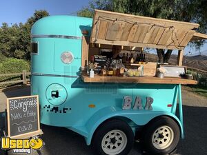 CUTE 7.5' x 9' Horse Trailer Beverage Concession Bar on Wheels