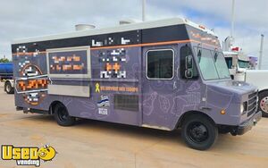 2002 Workhorse P42 Diesel 28' Food Truck with 2021 V-Nose 18' Trailer