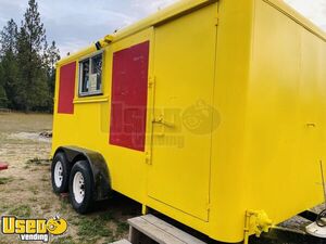 2001 8' x 18' Enclosed Food Concession Trailer w/  6.5' Deck