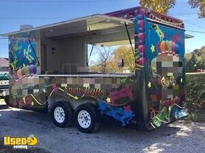 Lightly Used 2008 - 7' x 14' Waymatic Shaved Ice Concession Trailer/Snowball Stand
