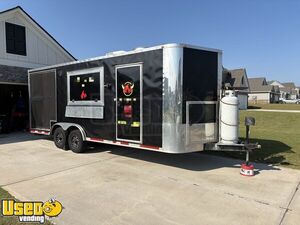 2017 8'.5' x 20' Barbecue Kitchen Concession Trailer w/ Stump Classic Smoker & Fire System
