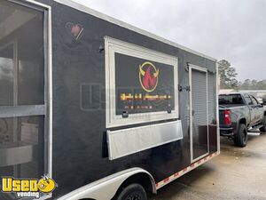 2017 8'.5' x 20' Barbecue Kitchen Concession Trailer w/ Stump Classic Smoker & Fire System