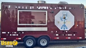 Like New - 2022 8' x 18' Kitchen Food Concession Trailer with Fire Suppression System