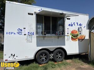 2024 8' x 16' Kitchen Food Trailer with Fire Suppression System | Concession Trailer