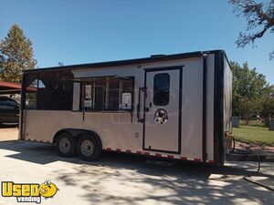 2017 - 8' x 16' Lark Barbecue Concession Trailer with Smoker and Porch