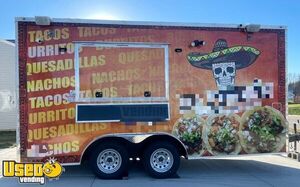 BRAND NEW 2022 - 8' x 16' Street Food Concession Trailer with Pro-Fire System