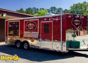 2014 8.5' x 20' Barbecue Food Concession Trailer with 10' Porch