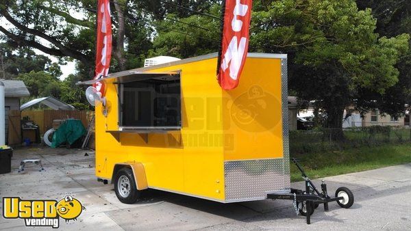 NEW 2023 - 6' x 12' Snow Cone & Hot Dog Trailer / Mobile Concession Stand