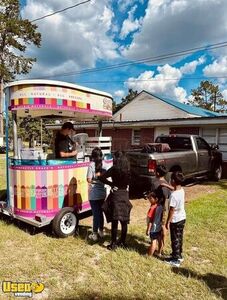 Turnkey - 2015 8' Shaved Ice Concession Trailer / Snowie Snowball Stand