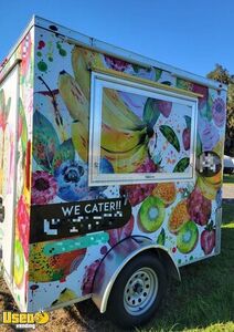 2021 - 7' x 7' Lightly Used Compact Food Concession Trailer / Mobile Crepe Vending Unit