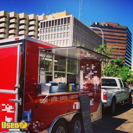 8.5' x 14' Coffee Concession Trailer Used Cafe Trailer