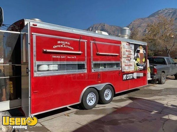 Used Food Concession Trailer / Mobile Kitchen Unit w/ Pro Fire Suppression System