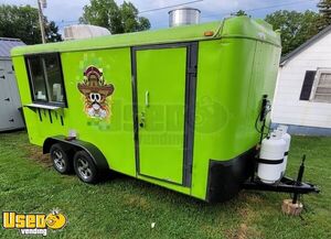 7' x 16' 2020 Custom Concession Food Trailer with Color Change Lighting