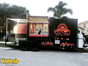 2021 - 22' Concession Nation Brick Oven Pizza Trailer | Food Concession Trailer