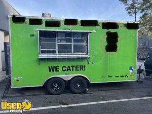 Permitted - 2021 8.5' x 16' Kitchen Food Concession Trailer with Pro-Fire Suppression