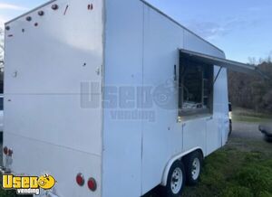 2007 8.5' x 17' Kitchen Food Trailer with NSF Equipment Concession Trailer w/ Detachable Ramp
