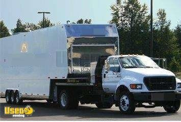 2001 - Ford 750 Mobile Kitchen Truck & Trailer